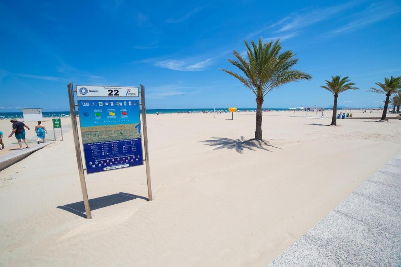 Apartament 100 M De Playa De Gandia 3 -4 Personas Parking Ascensor Exterior foto